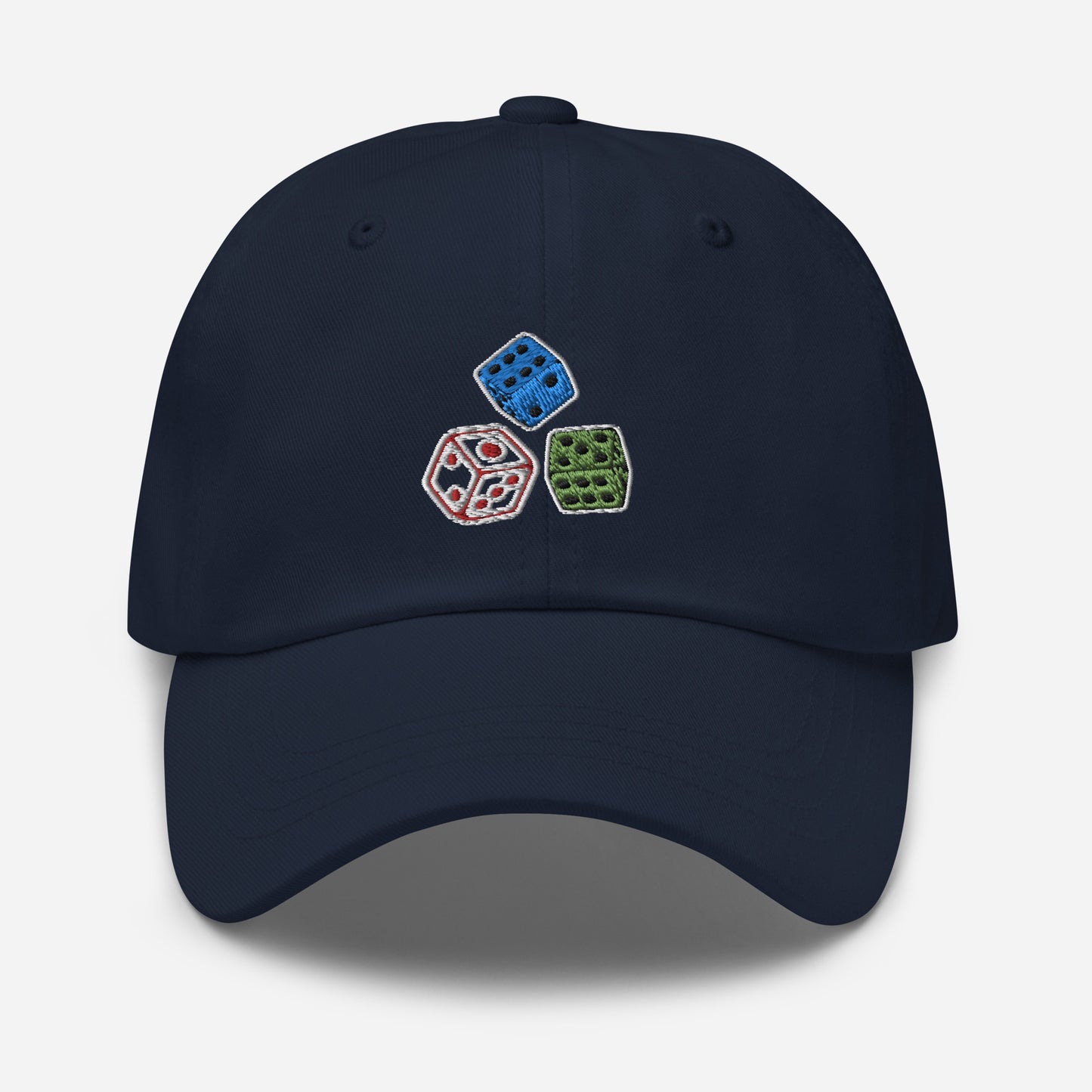 Nice Hat With Triple Dice Embroidered Design