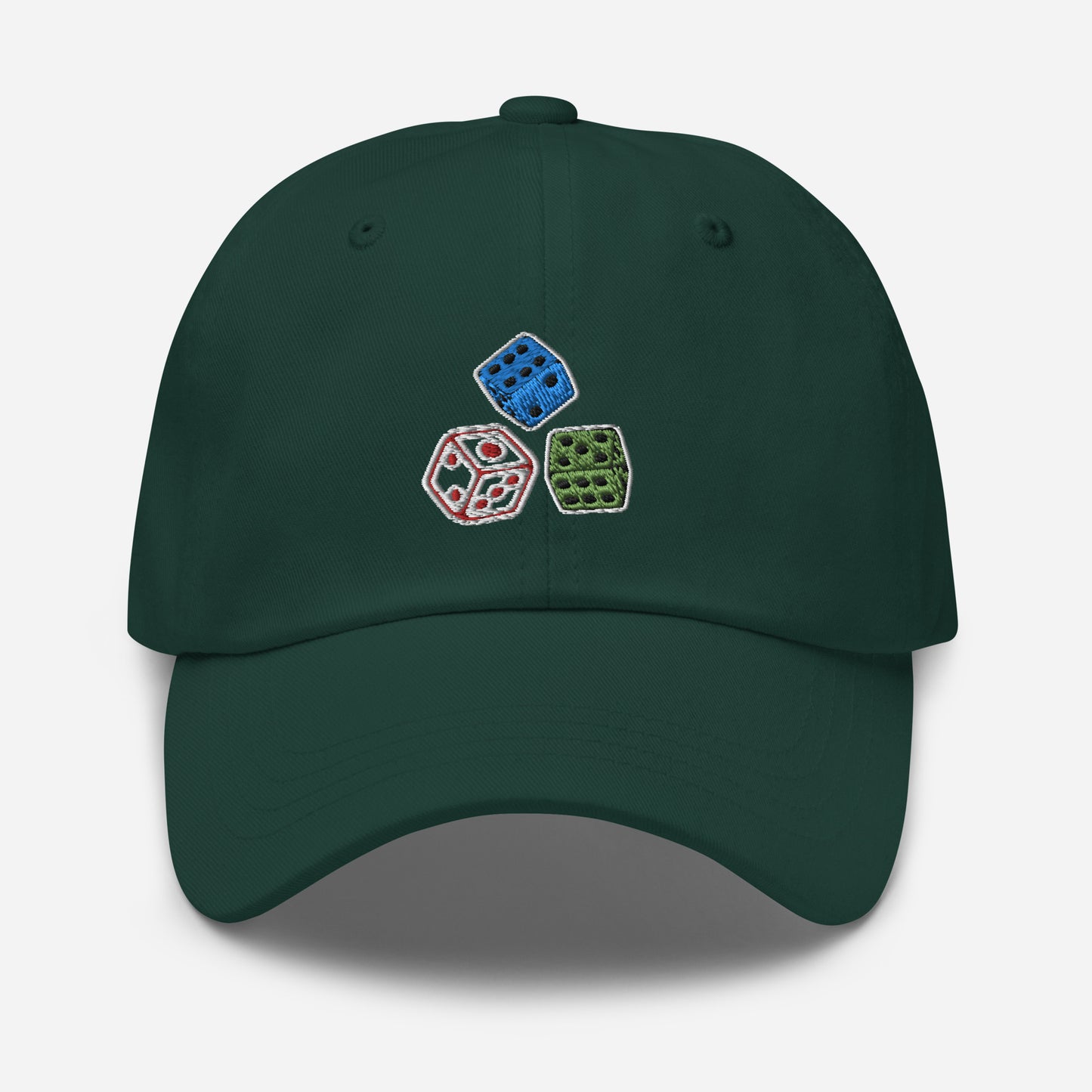 Nice Hat With Triple Dice Embroidered Design