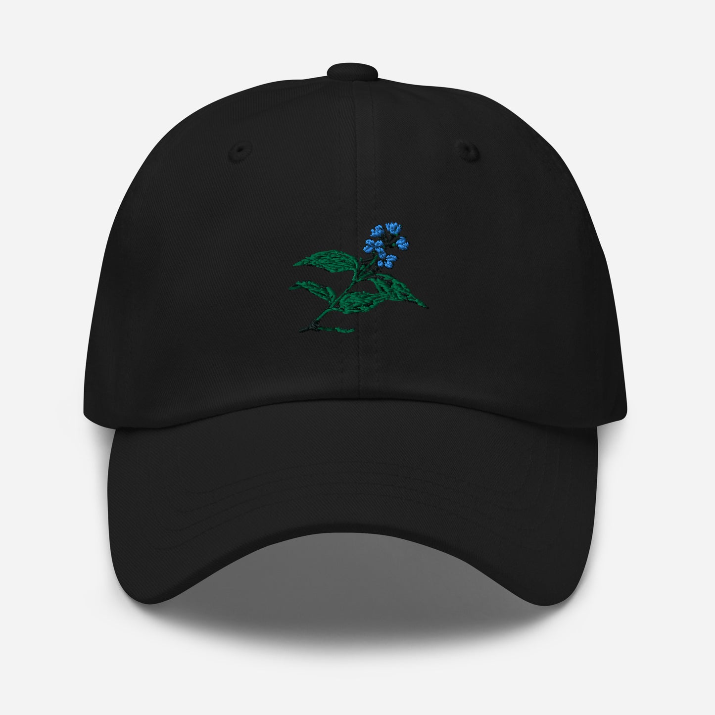 Green Blue And Black Flower Nice Hat