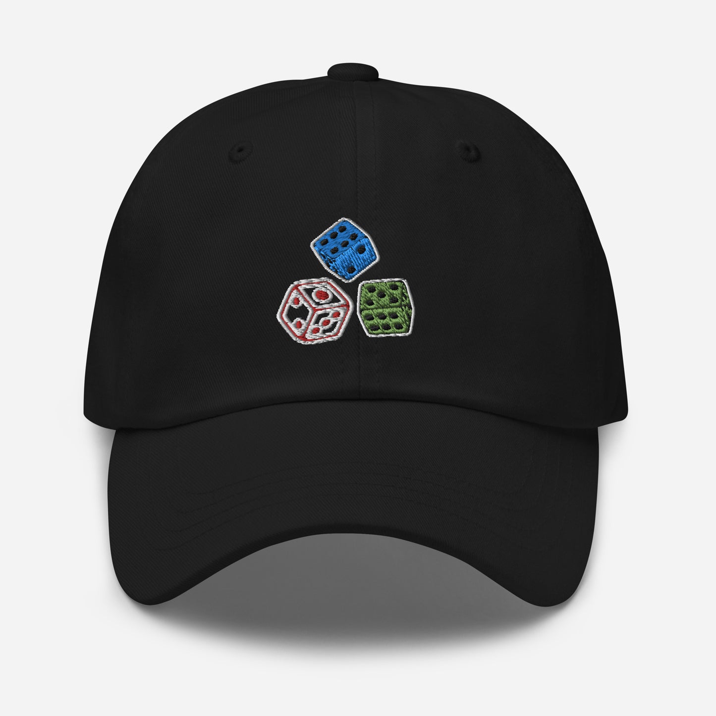 Nice Hat With Triple Dice Embroidered Design