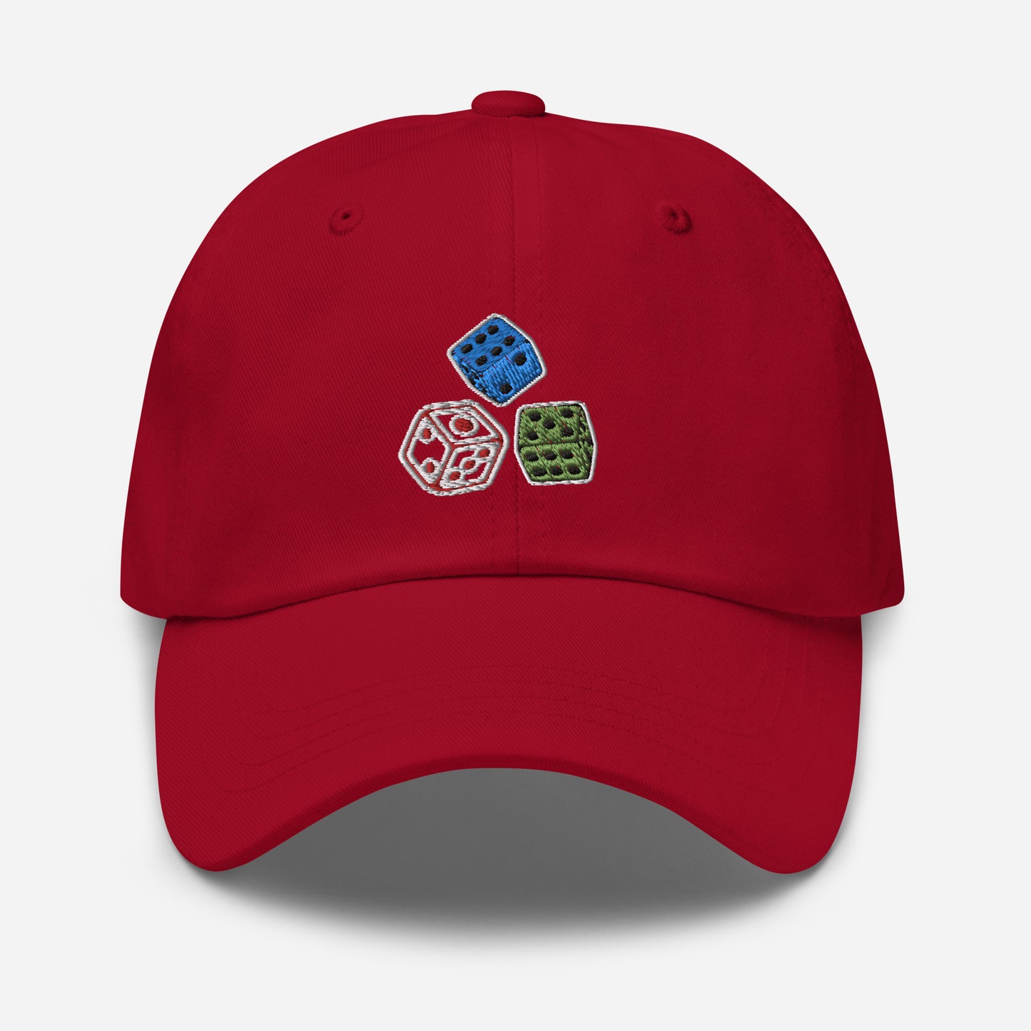 Nice Hat With Triple Dice Embroidered Design