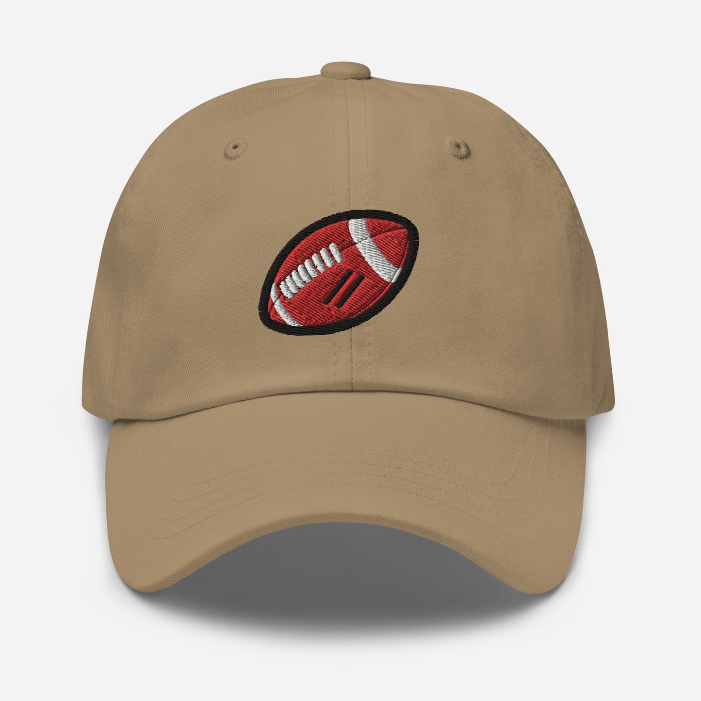 Hat With Embroidered Football Design