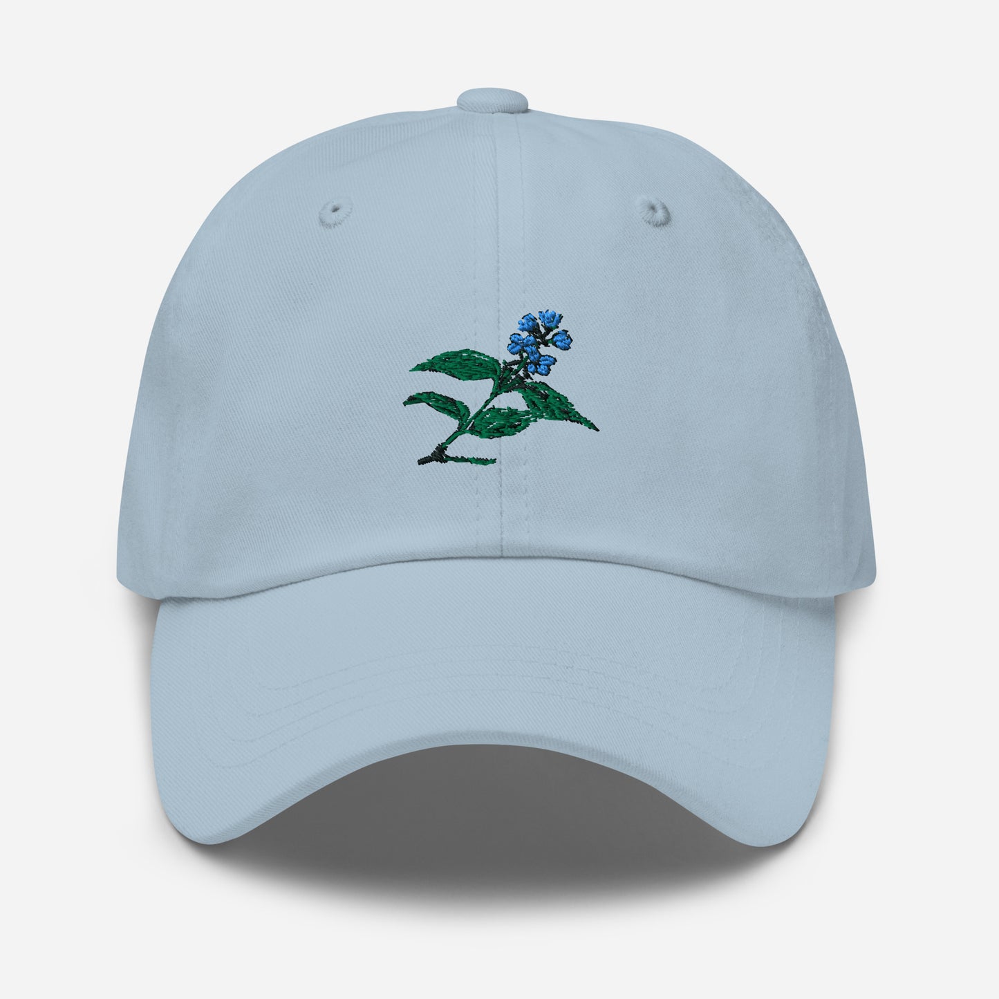 Green Blue And Black Flower Nice Hat
