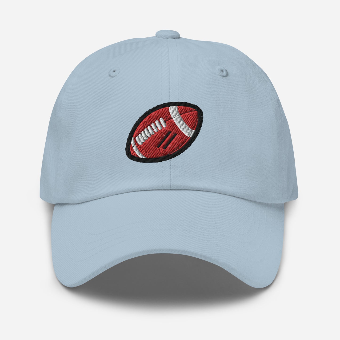 Hat With Embroidered Football Design