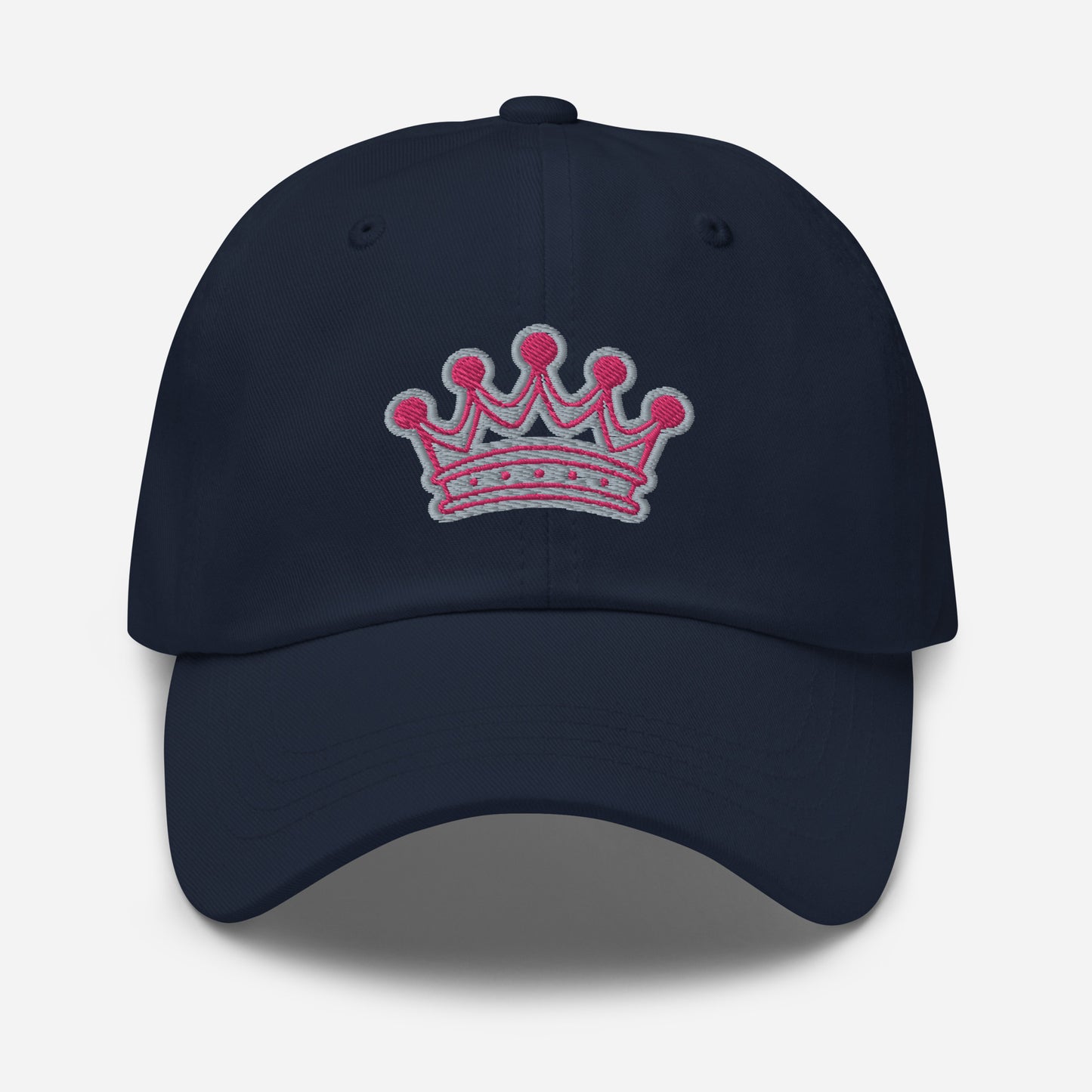 Hat With Embroidered Flamingo And Ash Color Crown Design