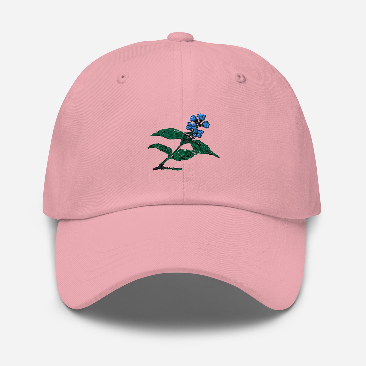 Green Blue And Black Flower Nice Hat