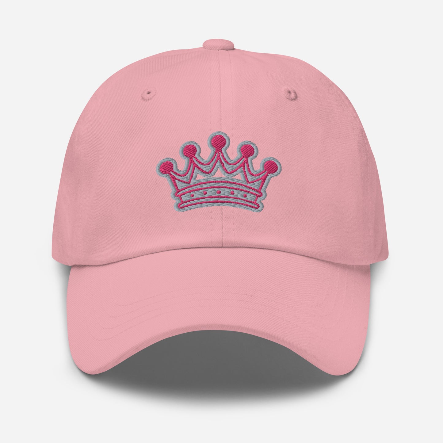Hat With Embroidered Flamingo And Ash Color Crown Design
