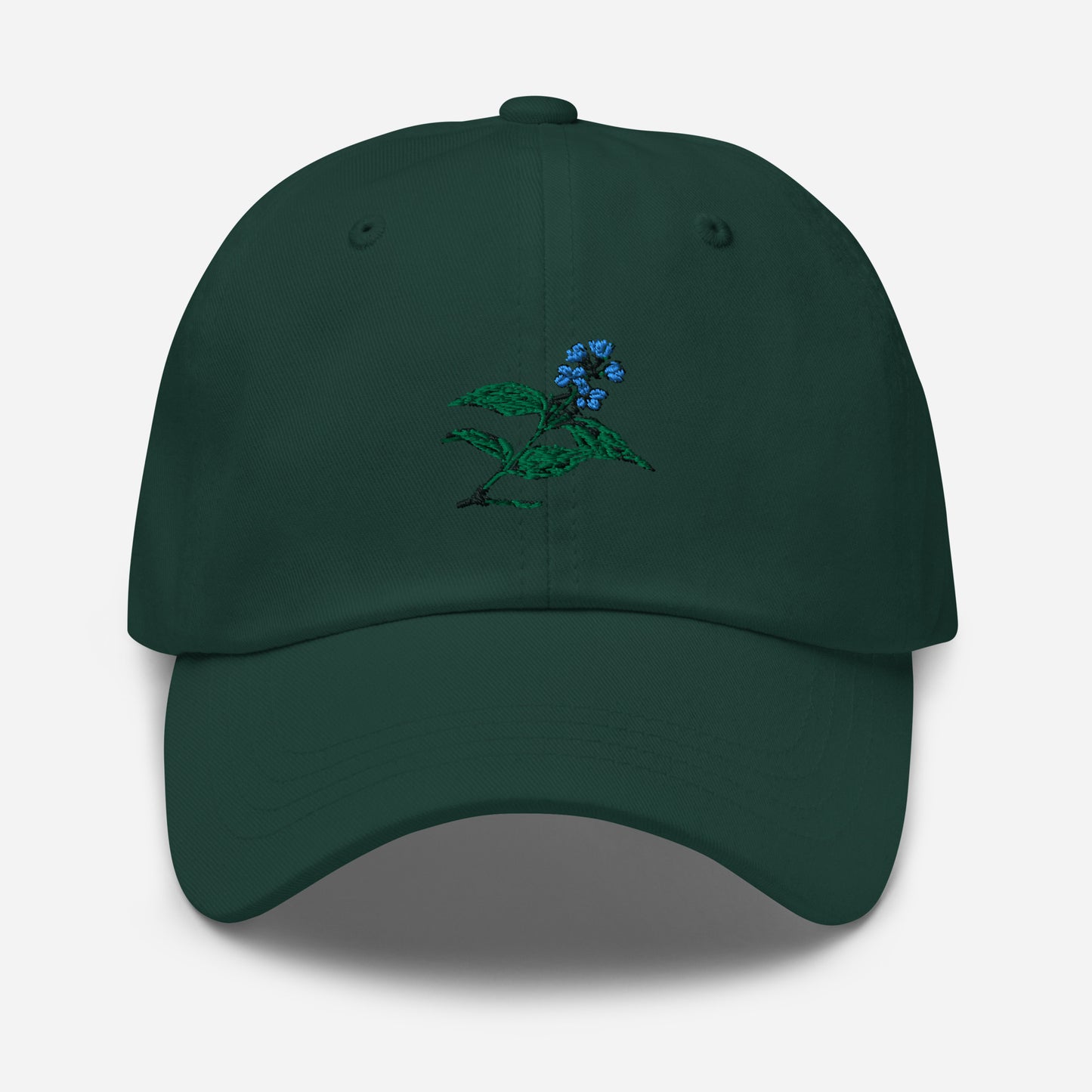 Green Blue And Black Flower Nice Hat