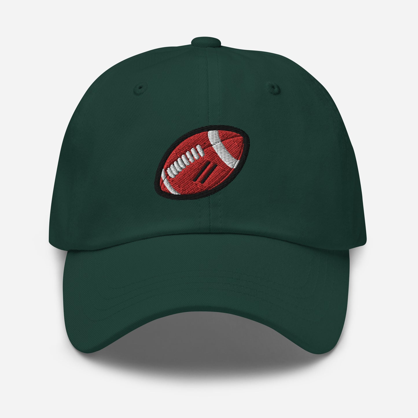Hat With Embroidered Football Design