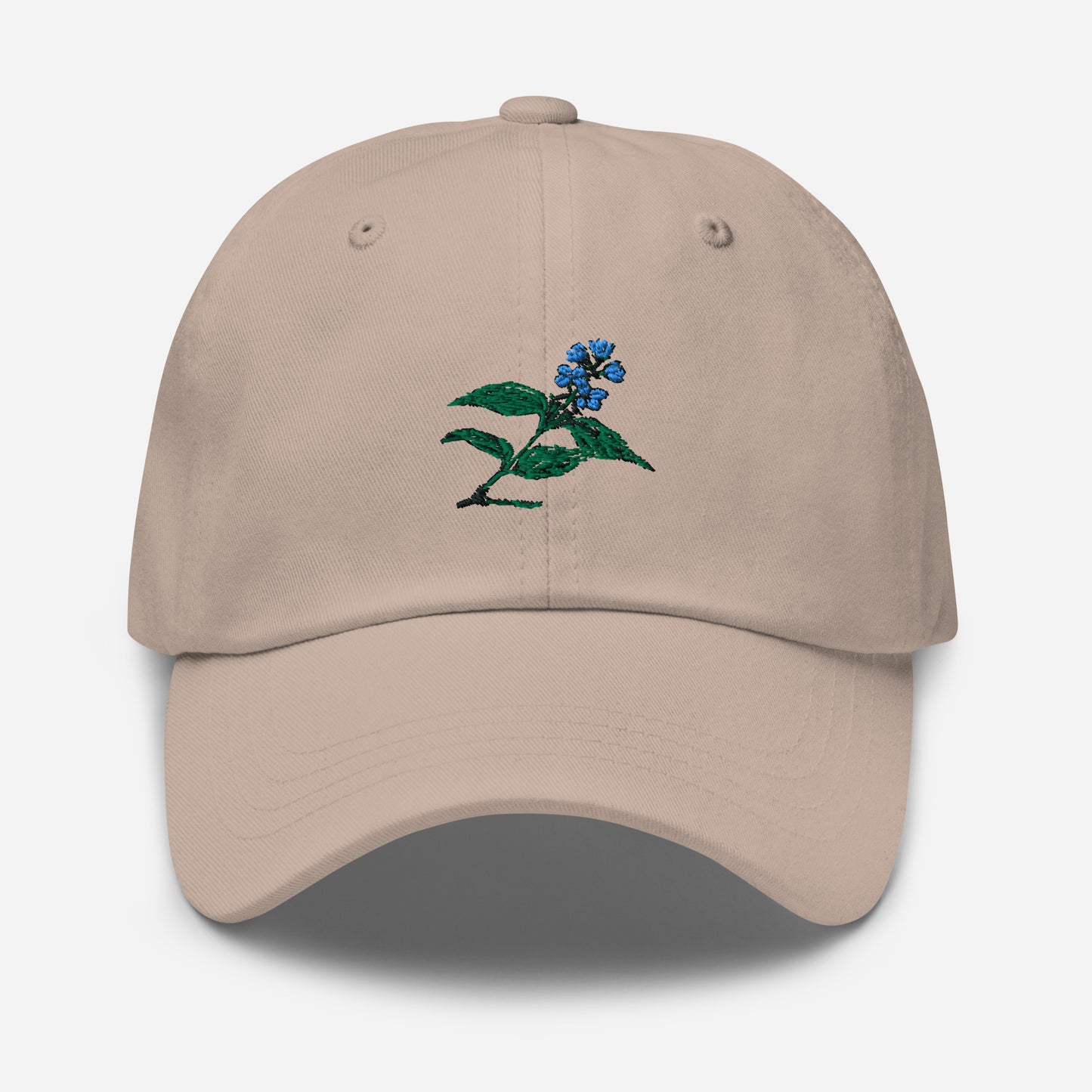 Green Blue And Black Flower Nice Hat