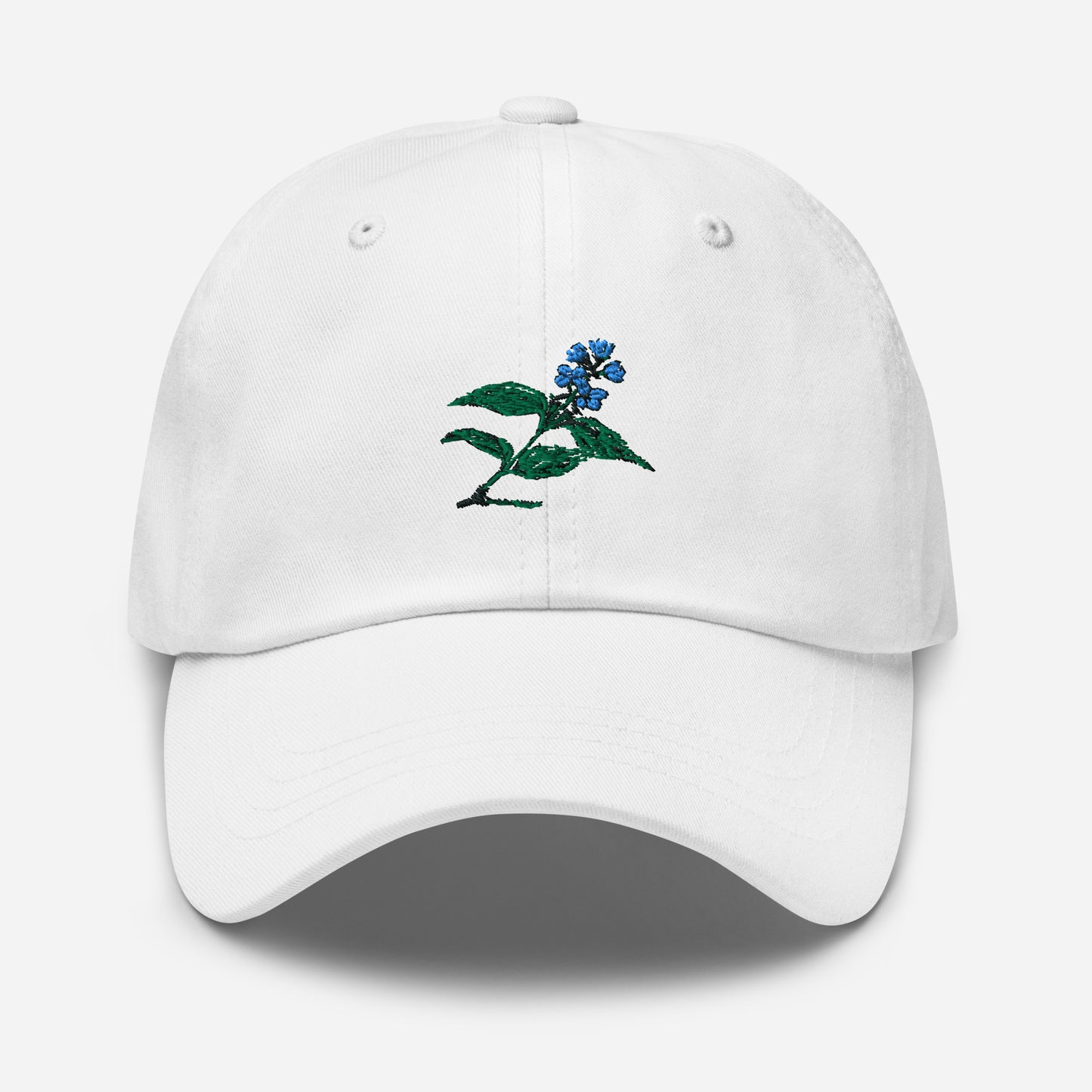 Green Blue And Black Flower Nice Hat