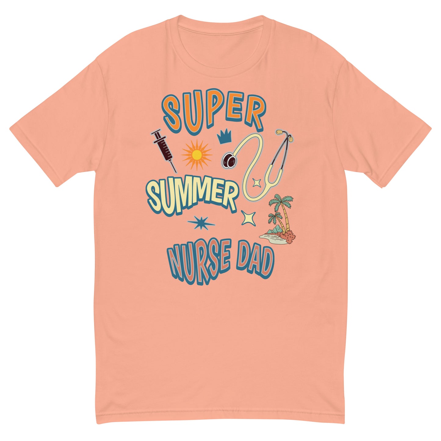 Super Summer Nurse Dad Mens T-shirt