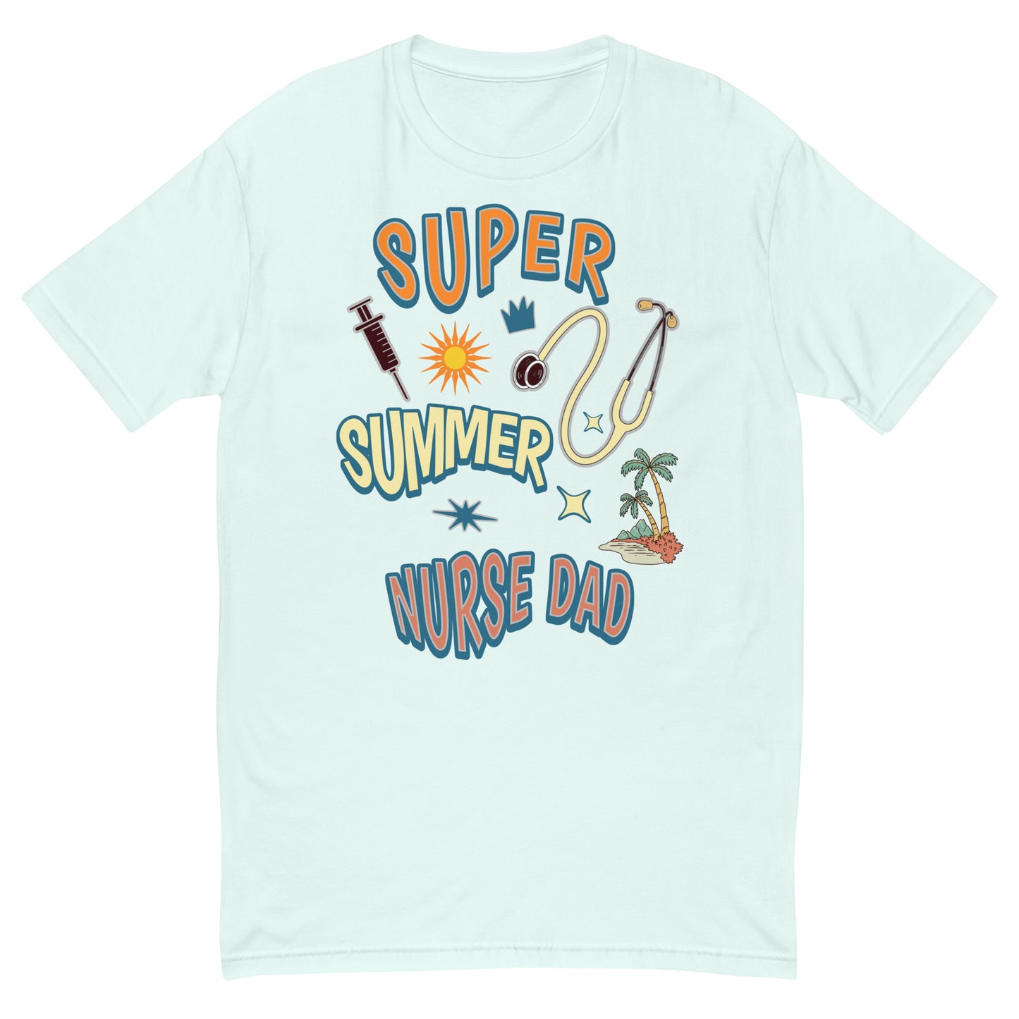 Super Summer Nurse Dad Mens T-shirt
