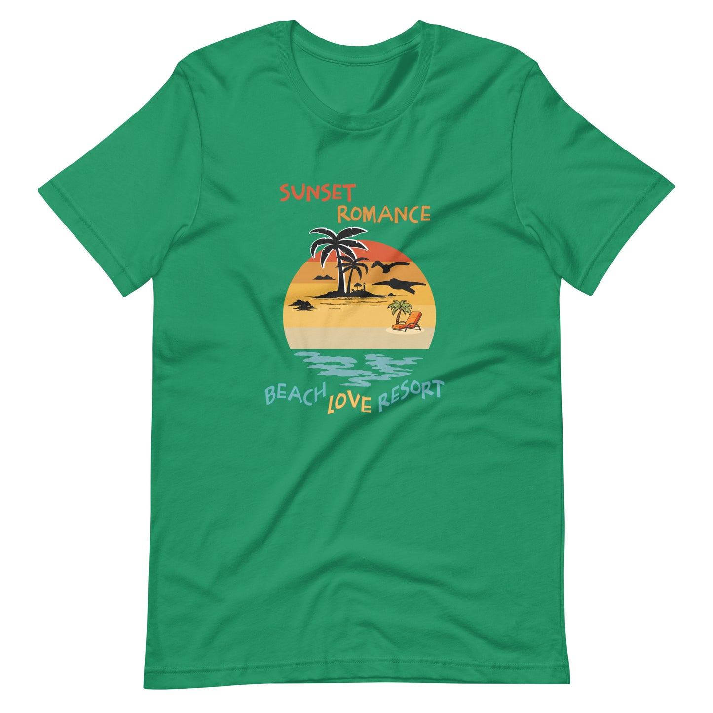 Sunset Romance Beach Love Resort Unisex t-shirt
