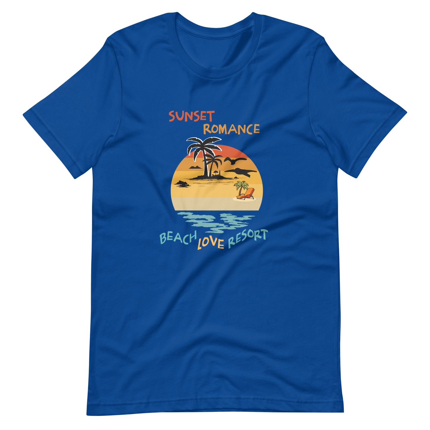Sunset Romance Beach Love Resort Unisex t-shirt